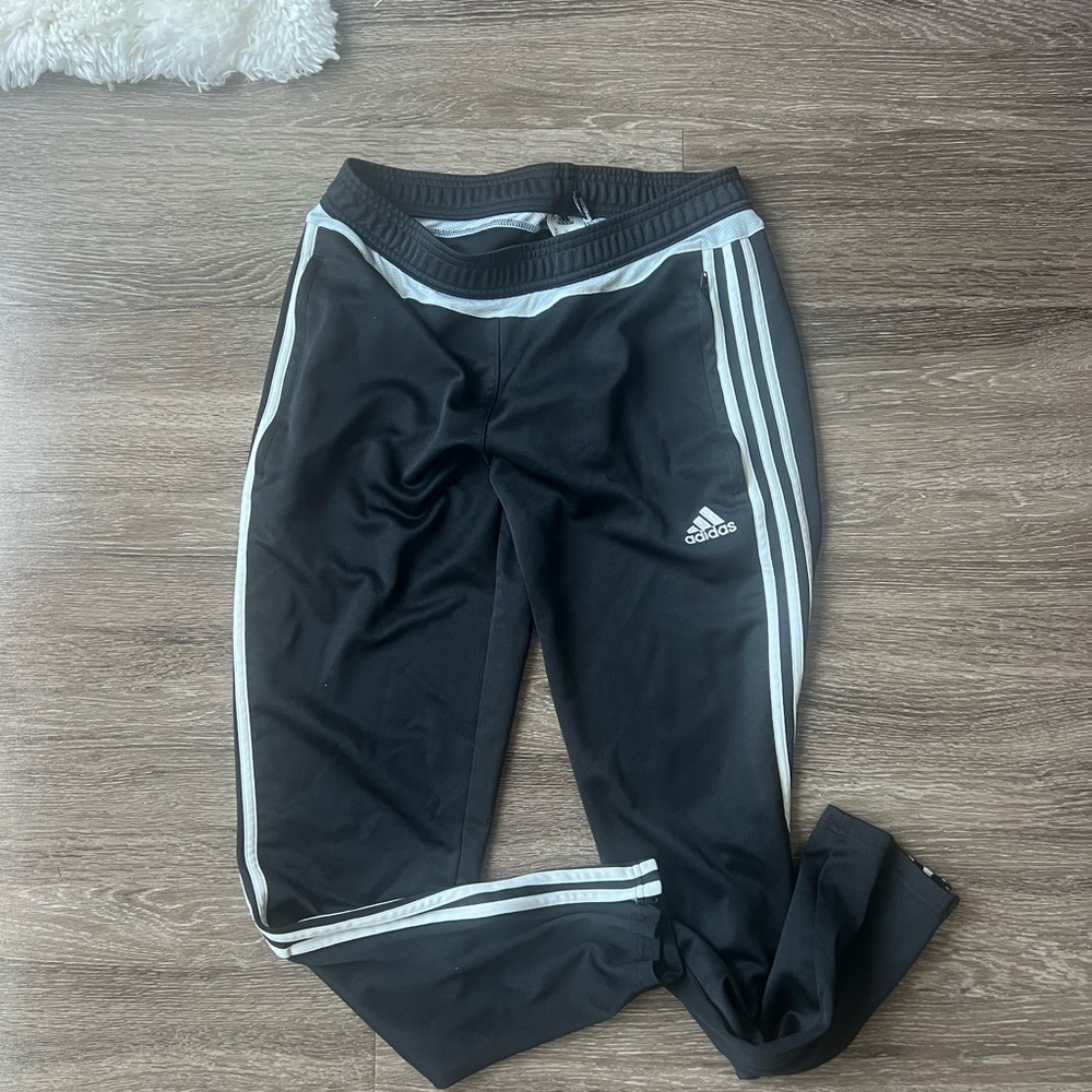 Adidas Kids Black and White Joggers